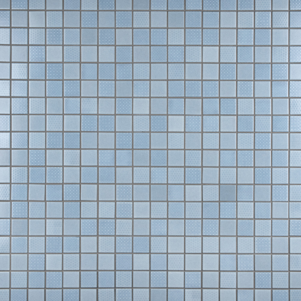 Sample – Celadon Aqua Porcelain Mosaic Tile