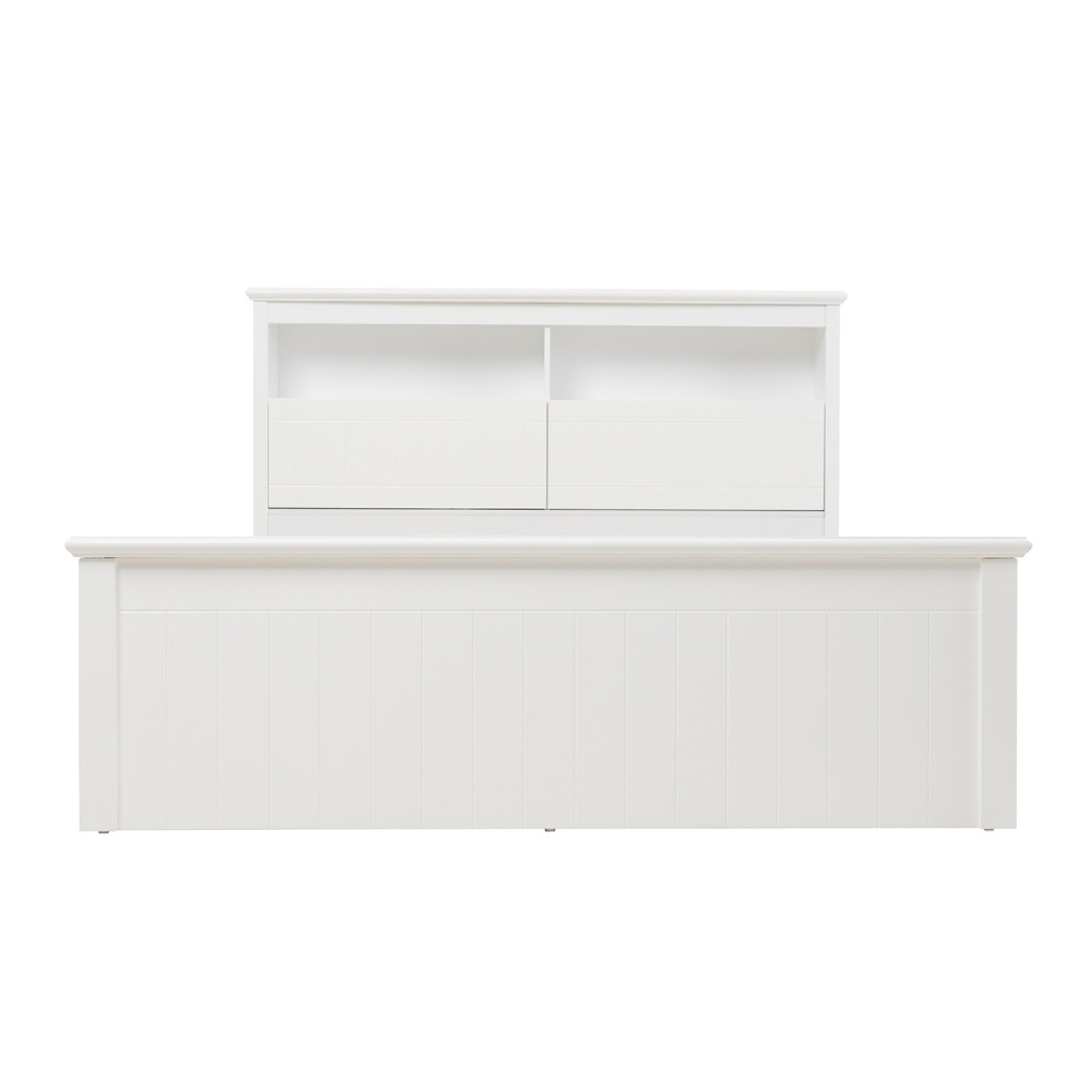 Product image of the  Bella Bed Frame, Front Slat Gas Lift Base, Ivory White from Forty Winks