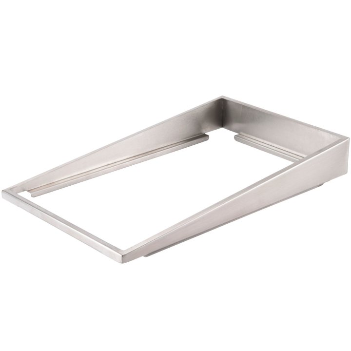 Single stainless steel angled adapter plate