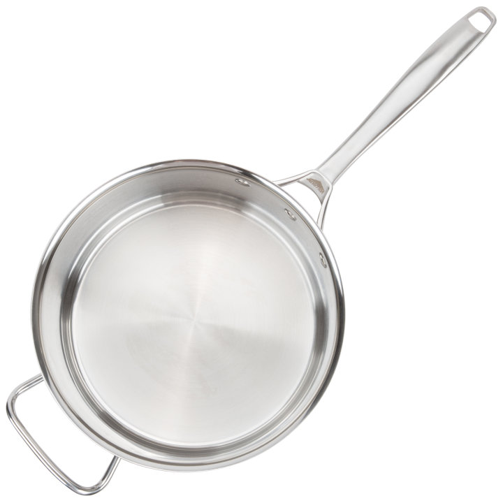 7-quart Intrigue® stainless steel saucepan with helper handle