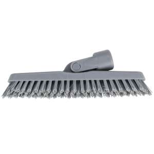 Unger, SmartColor, 8.6in, Swivel Corner Brush, Polypropylene Bristles, Gray