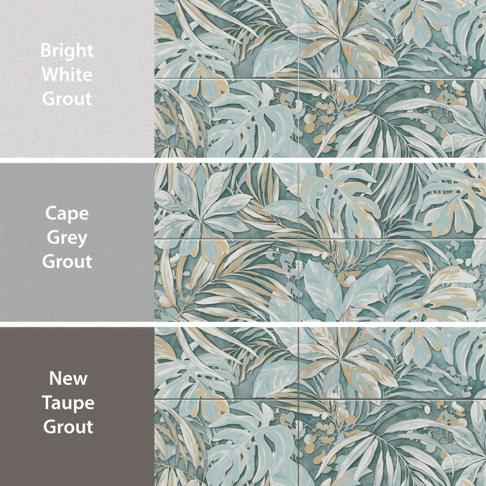 Parete Tropici Blue 23-1/2 in. x 47 in. Porcelain Floor and Wall Tile