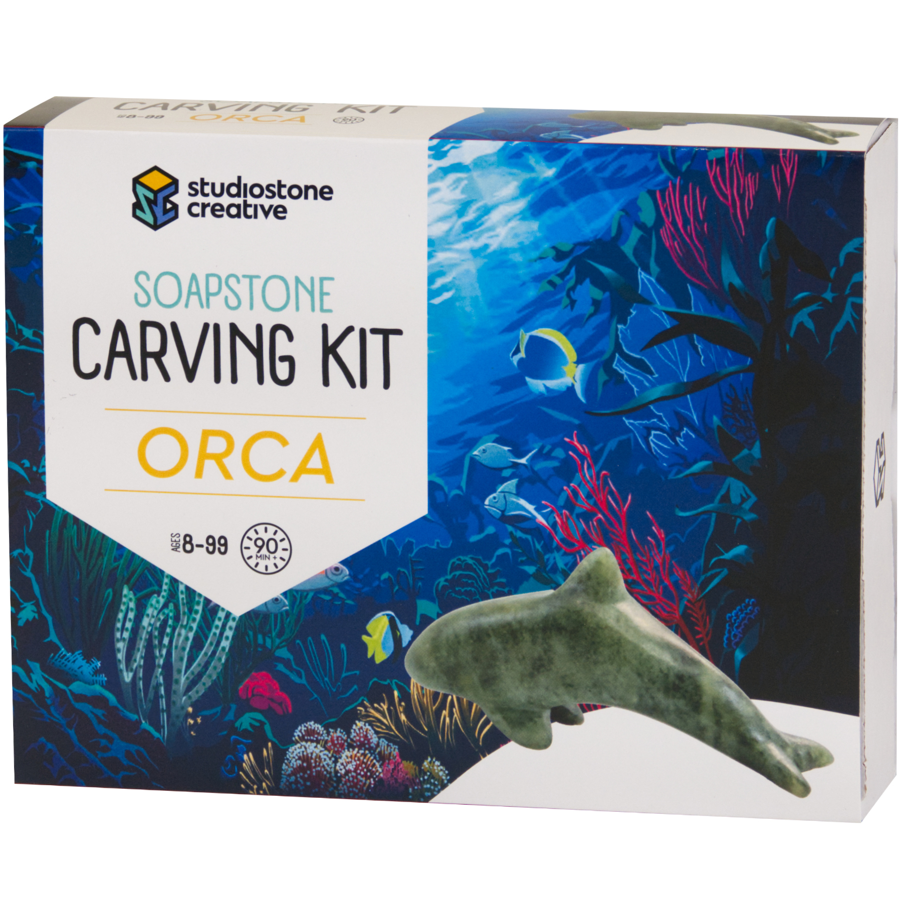 Studiostone Creative Orca Soapstone Carving Kit image number null