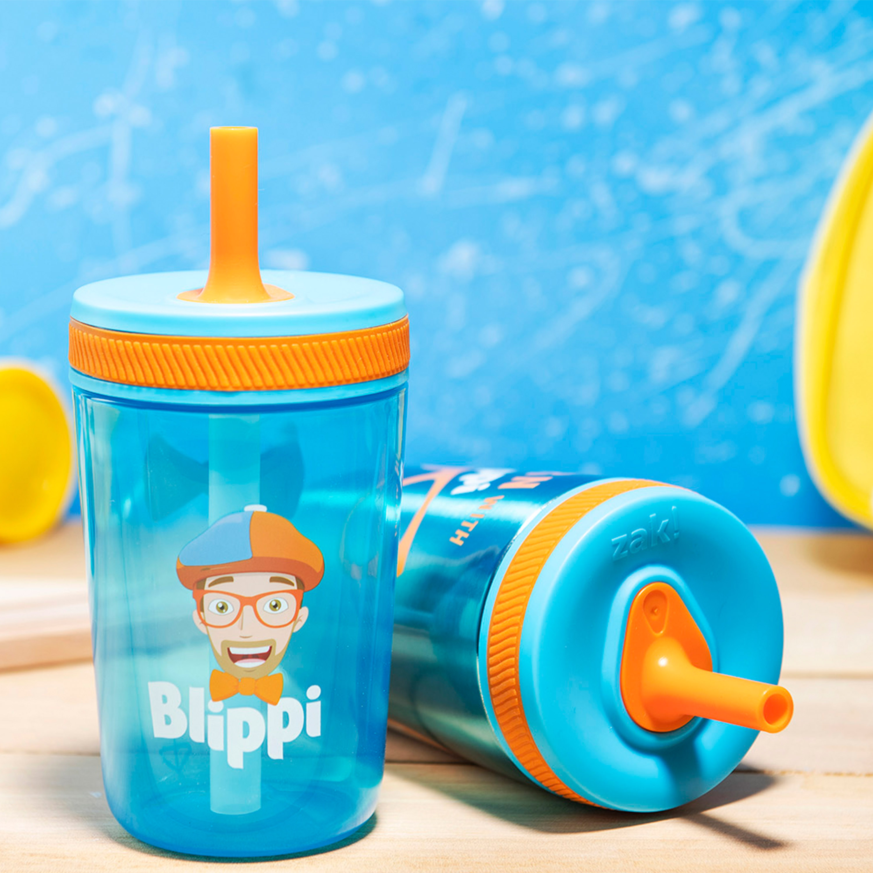 Blippi 15  ounce Plastic Tumbler, Blippi, 3-piece set slideshow image 5