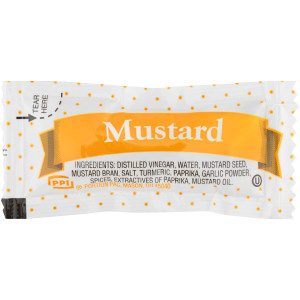 PPI Single Serve Mustard, 5.5 gr. Packets (Pack of 200) image