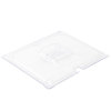 Half-size Super Pan® slotted clear polycarbonate cover