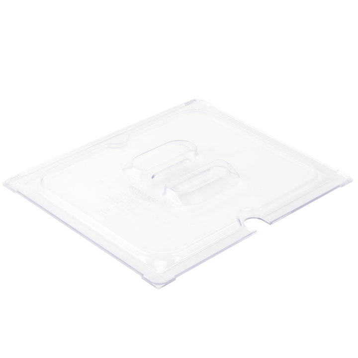 Half-size Super Pan® slotted clear polycarbonate cover