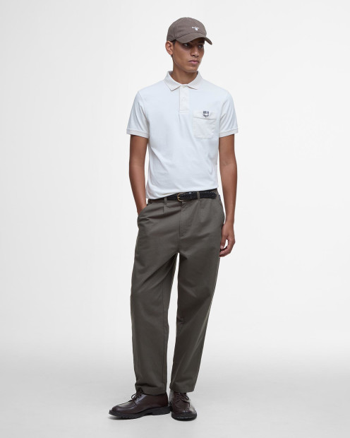 Tothill Tailored Polo Shirt Antique White