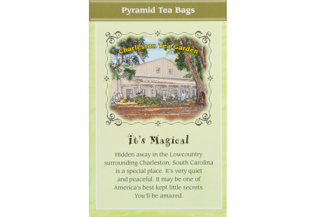 Back of Charleston Tea Green Tea Box