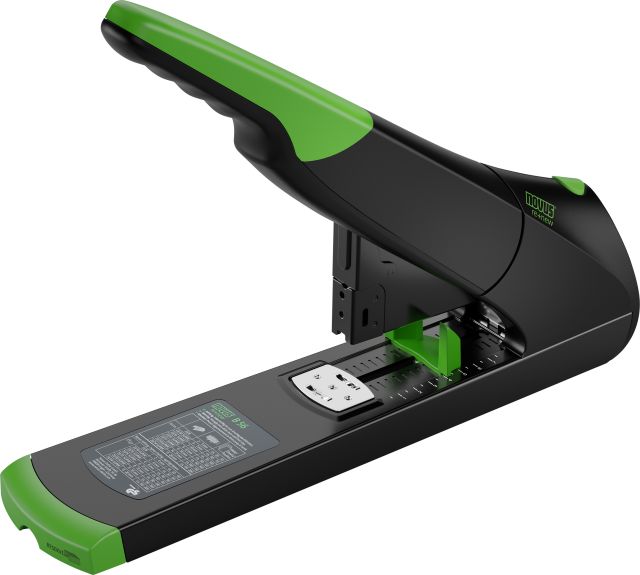 The Novus B56 re+new Heavy Duty Stapler offers smooth, hassle-free stapling of up to 200 sheets of paper.