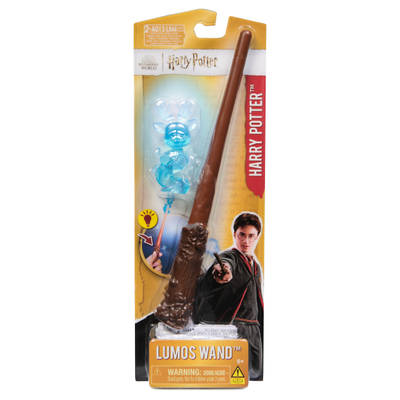 Wizarding World, Harry Potter 11-inch Lumos Light-up Magic Wand with Stag Patronus Figure, Kids Toys for Ages 6 and up