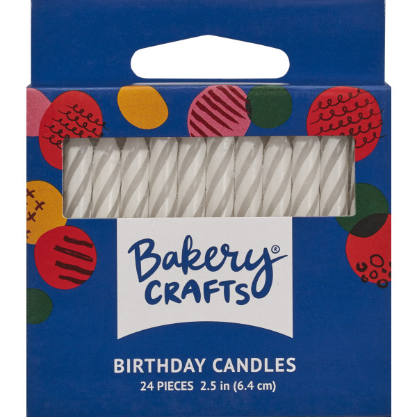 White Spiral Smooth & Spiral Candles
