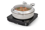 230-volt 16-inch Mirage® square countertop induction buffet warmer in black with Schuko plug