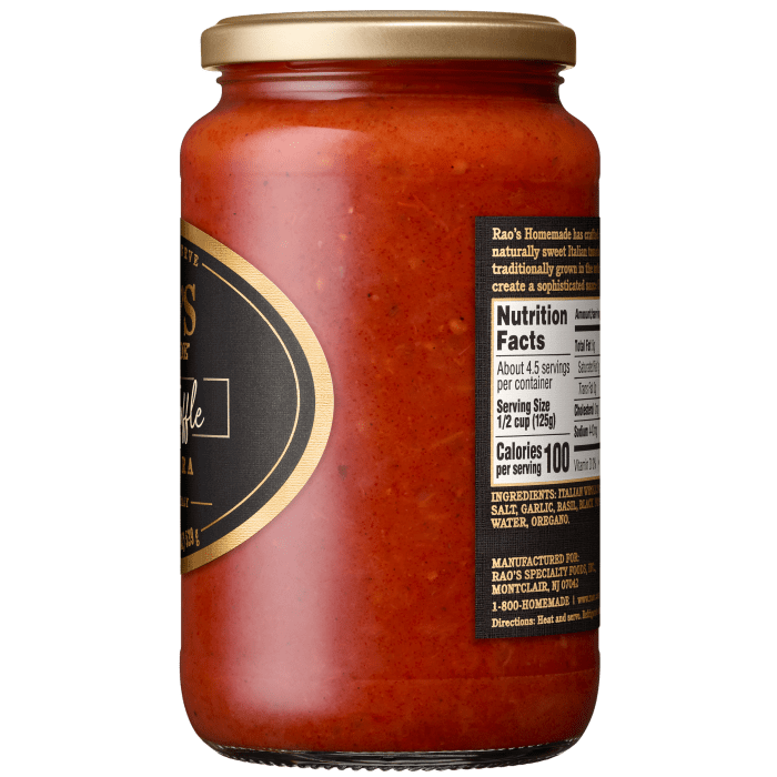 White Truffle Marinara Sauce, 19 oz - Right Image