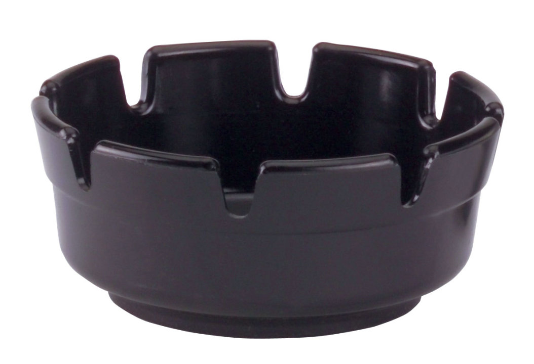 Black Melamine Ash Tray