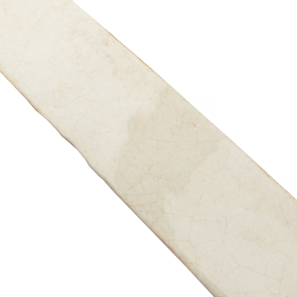 Crackle Cream 2-7/8 in. x 11-7/8 in. Ceramic Wall Tile