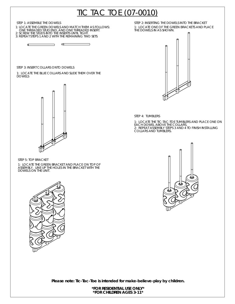Gorilla Playsets TicTacToe Spinner Panel Swing Set Accessory