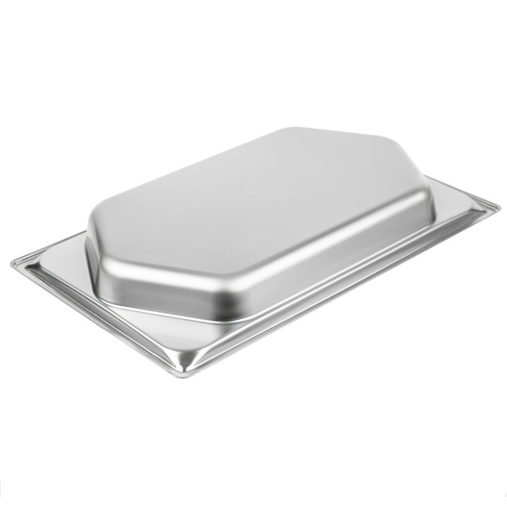 Full-size 2 ½-inch-deep Super Pan® stainless steel super shape hexagon wild pan