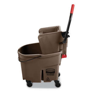 Rubbermaid Commercial, WaveBrake, 35qt, Mop Bucket w/ Sidepress Wringer, Brown