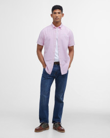 Oxford Tailored Short-Sleeved Shirt Classic Pink