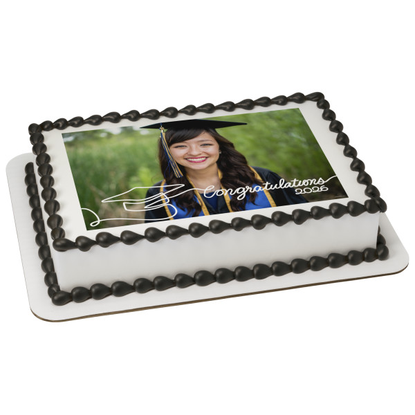 2026 Congratulations PhotoCake® Edible Image® Frame