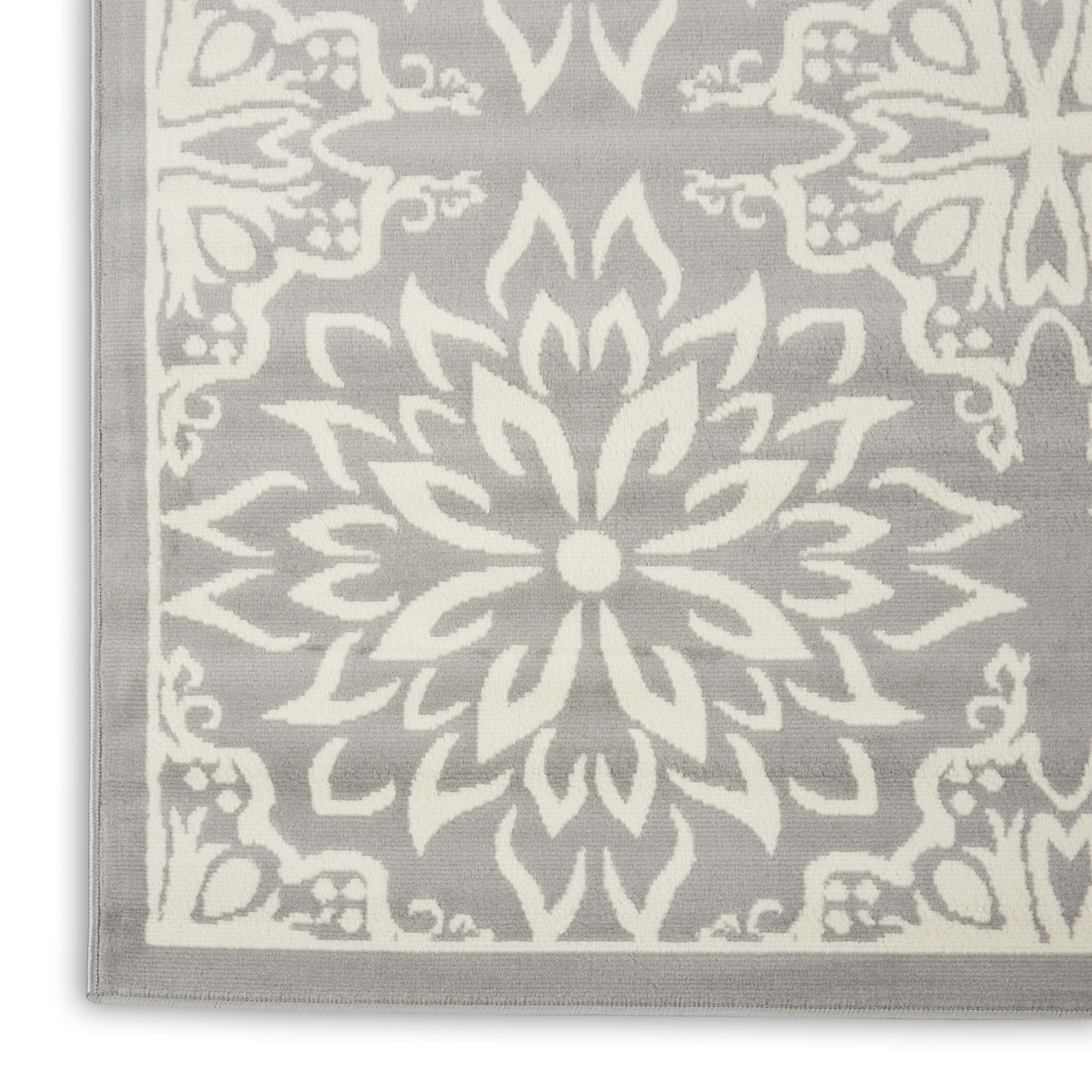 Nourison Jubilant 8'6" x 12' Ivory/Grey Farmhouse Indoor Rug
