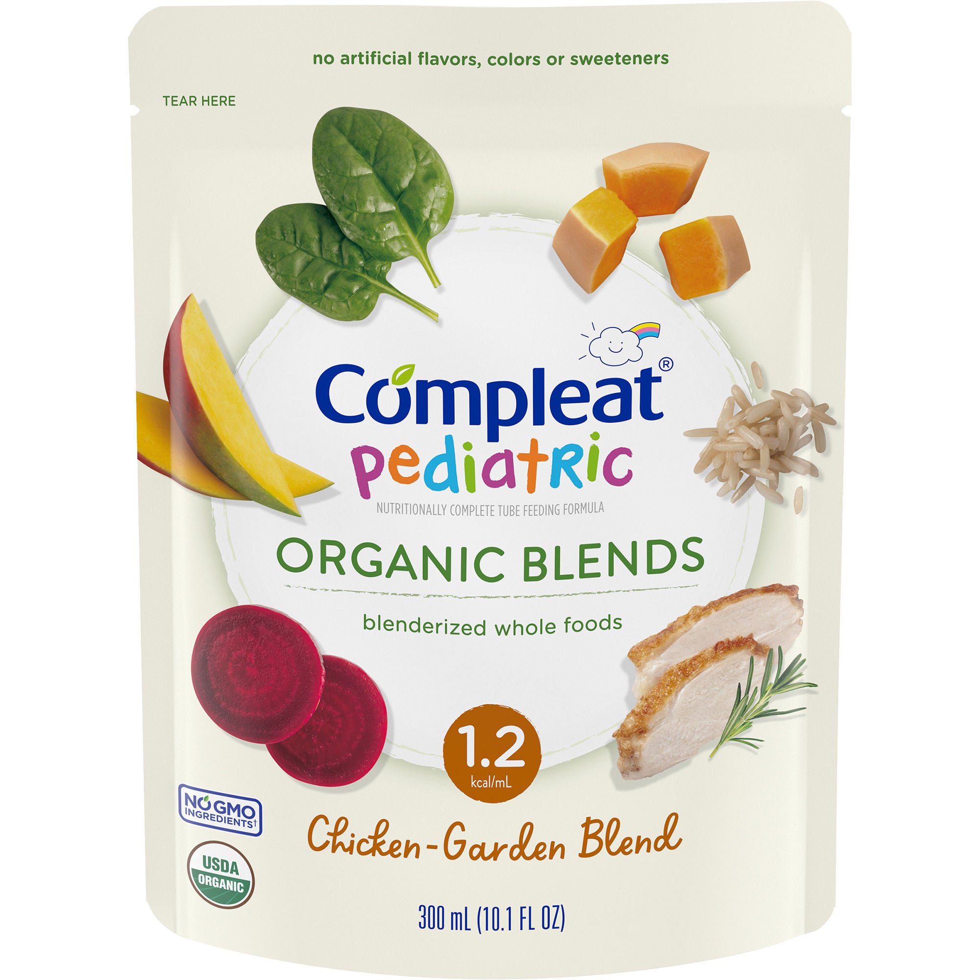 Nestle Healthcare Nutrition FORMULA, COMPLEAT ORGANIC CHICKEN GARDEN PED 10.1OZ (24/CS)