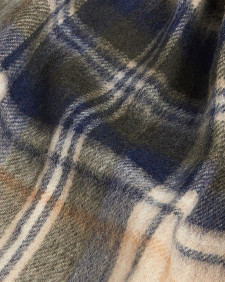 New Check Tartan Scarf Sand Beige Plaid