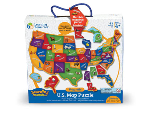 Magnetic U.S. Map Puzzle