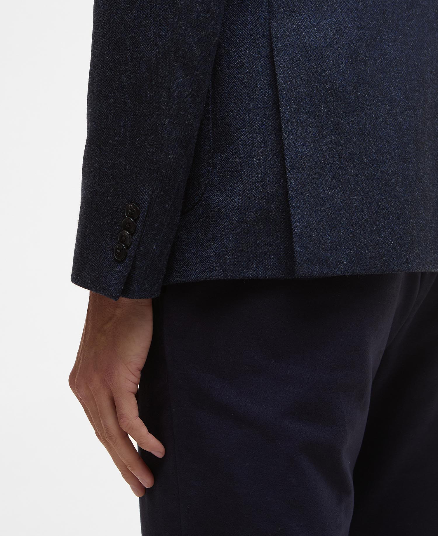 Blazer con motivo a spina di pesce Sutherland image number 5