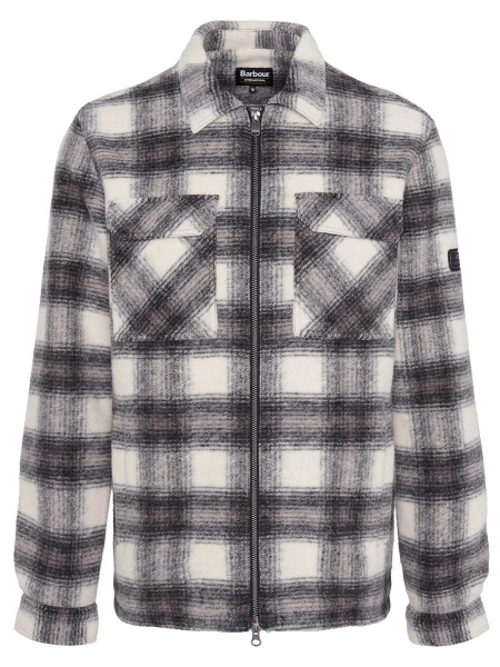 Overshirt Clayton in pile con motivo a quadri Overshirt Clayton in pile con motivo a quadri