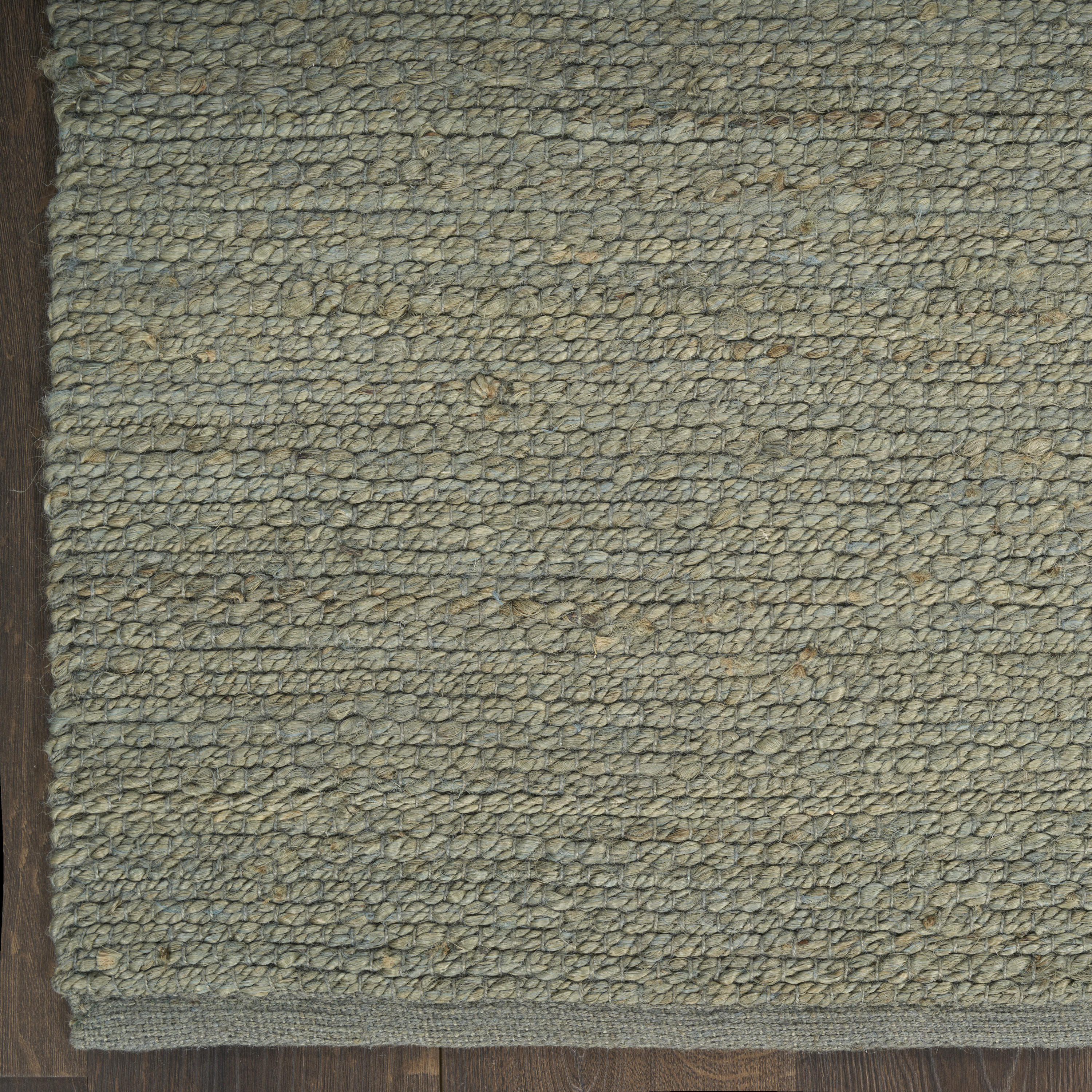 Nourison Natural Jute 2' x 6' Sage Farmhouse Indoor Rug