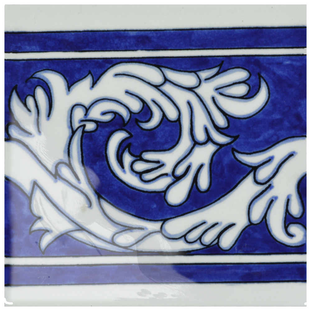 Provincial Deco Marina 6 in. x 6 in. Porcelain Wall Tile