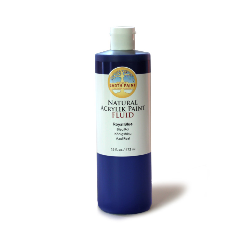 Natural Fluid Acrylik Paint, 16 oz, Royal Blue