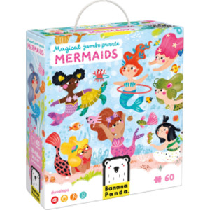 Magical Jumbo Puzzle Mermaids, Ages 4+