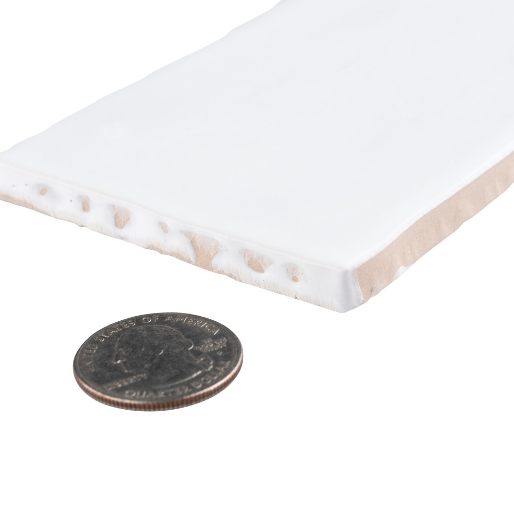 Castillo Matte White 3 in. x 12 in. Ceramic Wall Tile