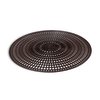 12 ½-inch round antiskid mat in chocolate