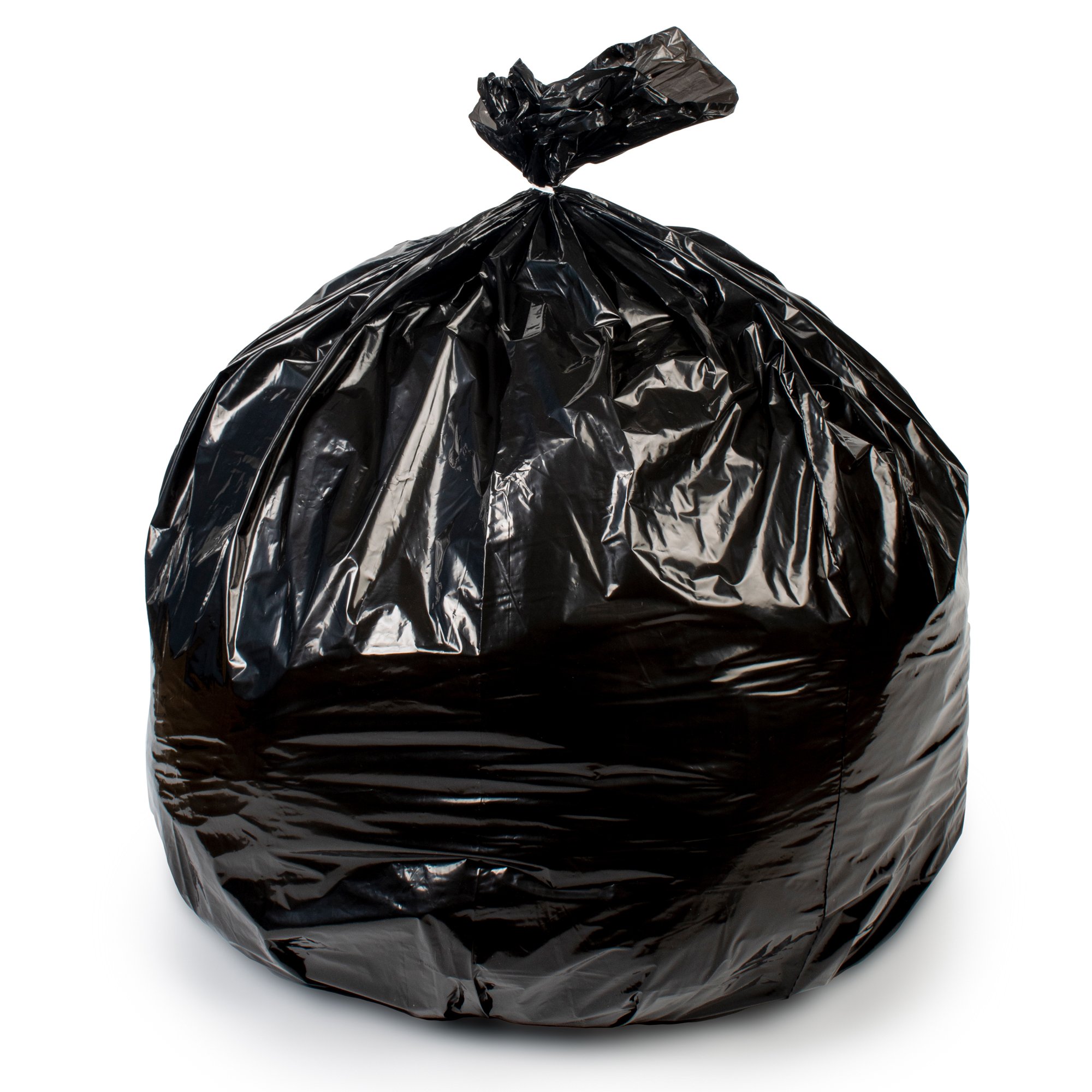 Colonial Bag 2X Heavy Duty Trash Bag, Black, 45 gal., 1.8 mil MK 900133