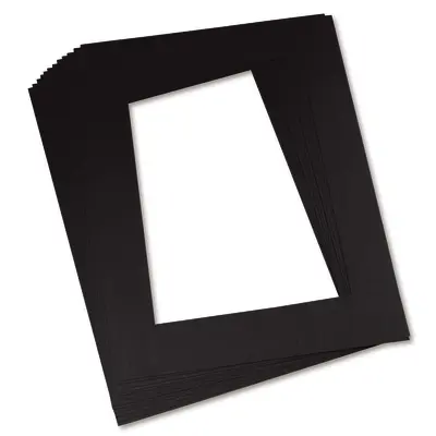 Array Pre-Cut Mat Frames, Black,  12