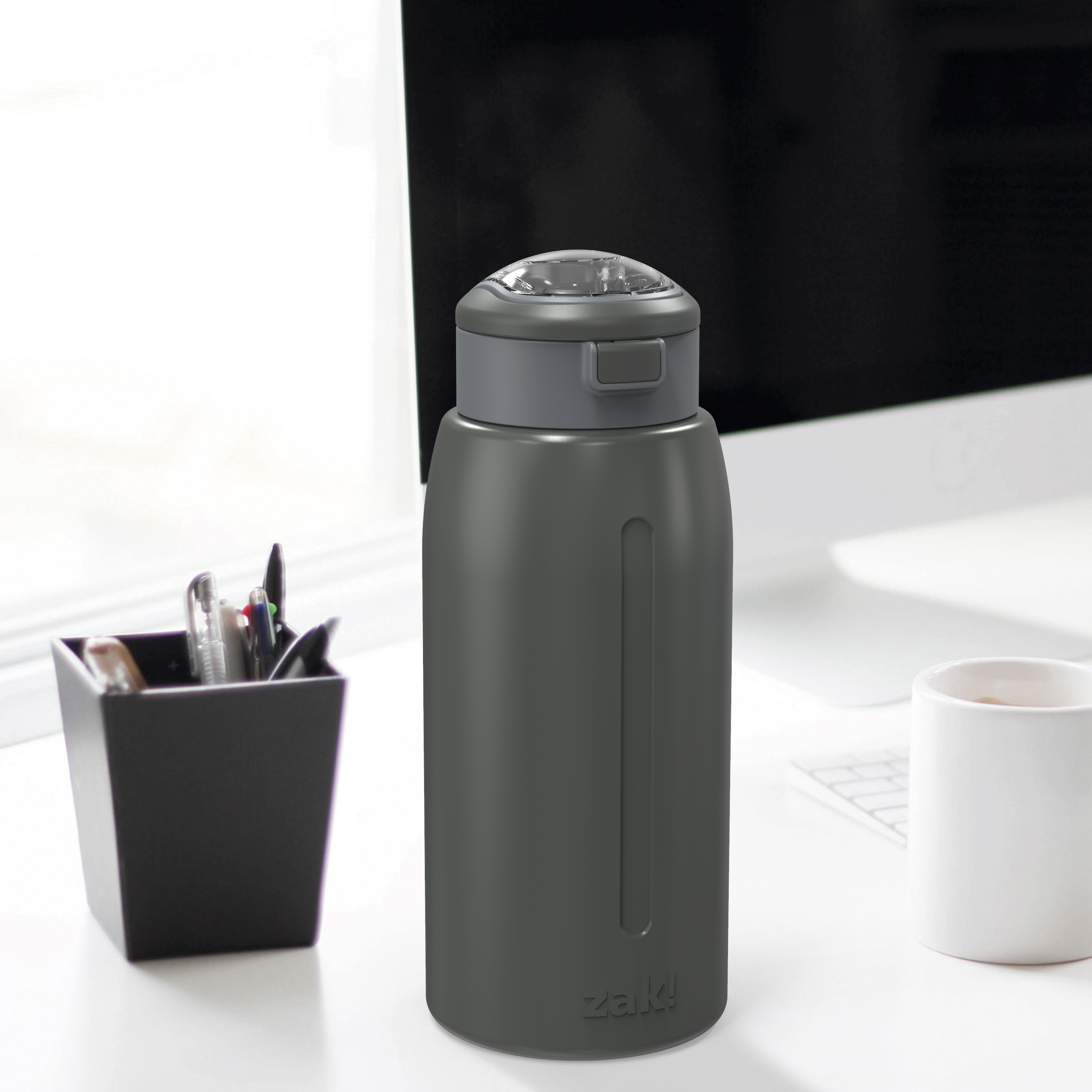 Genesis 32 ounce Stainless Steel Water Bottles, Charcoal slideshow image 8