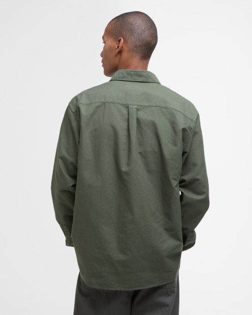 Garment Dyed Oxford Relaxed Long-Sleeved Shirt Light Sage