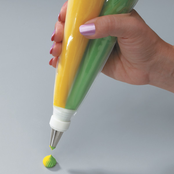 Two-Color 18" Disposable Pastry Bag