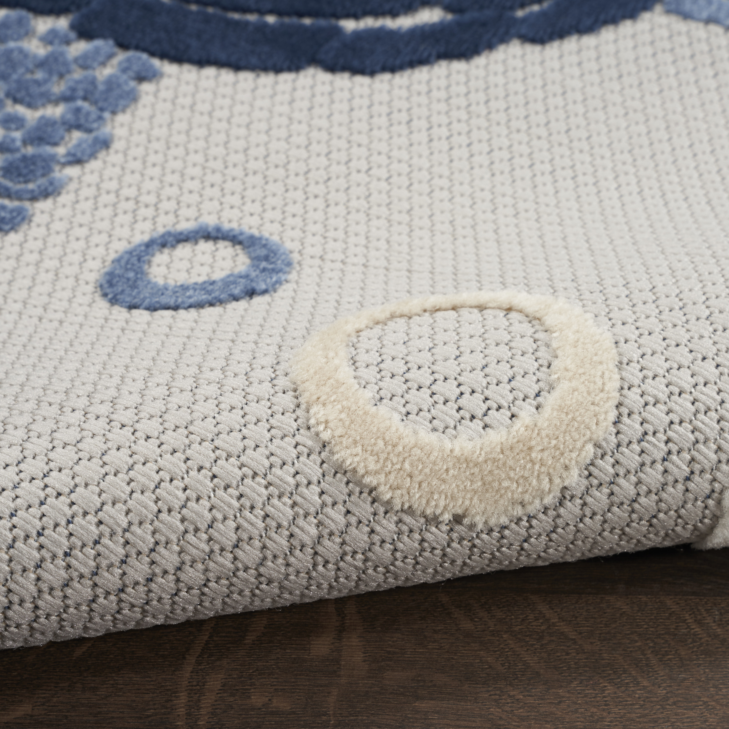 Nourison Aloha 3'6" x 5'6" Navy Blue Coastal, Nautical & Beach Rug