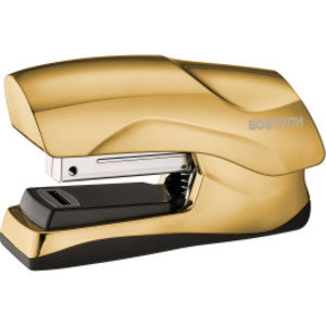 Flat Clinch Stapler, 40 Sheets, Gold