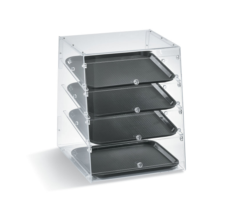 Vollrath KDC1418-4F-06 - Countertop Display Case, slant front, 18-1/2
