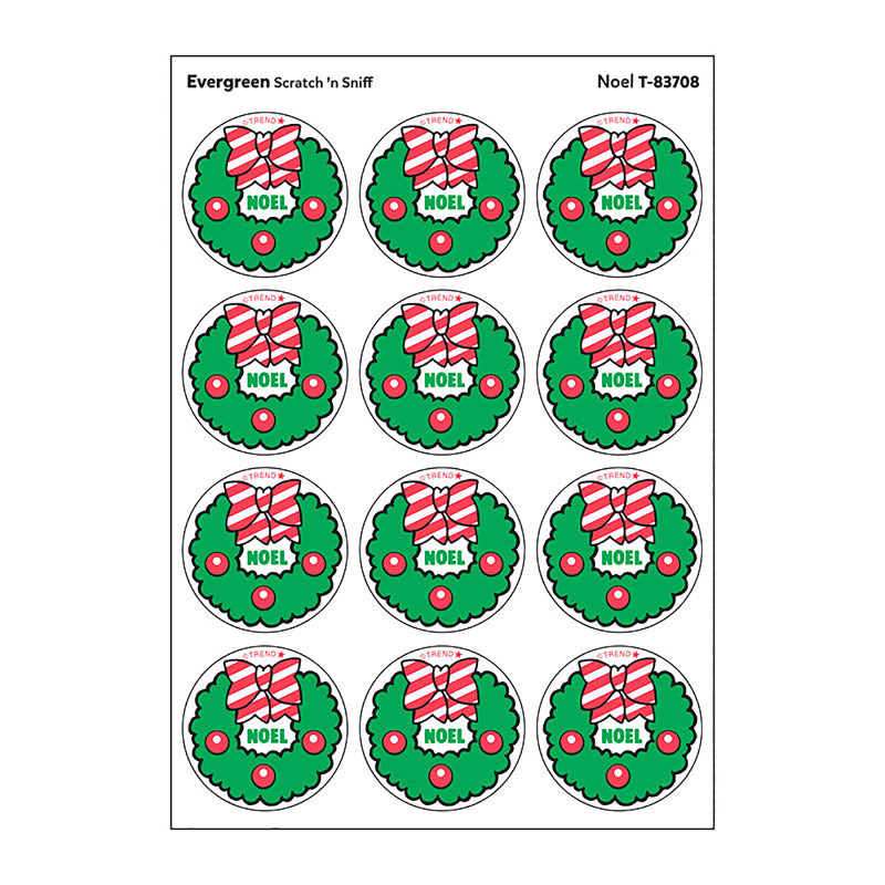 Noel/Evergreen Scent Retro Scratch 'n Sniff Stinky Stickers®, 24 ct.