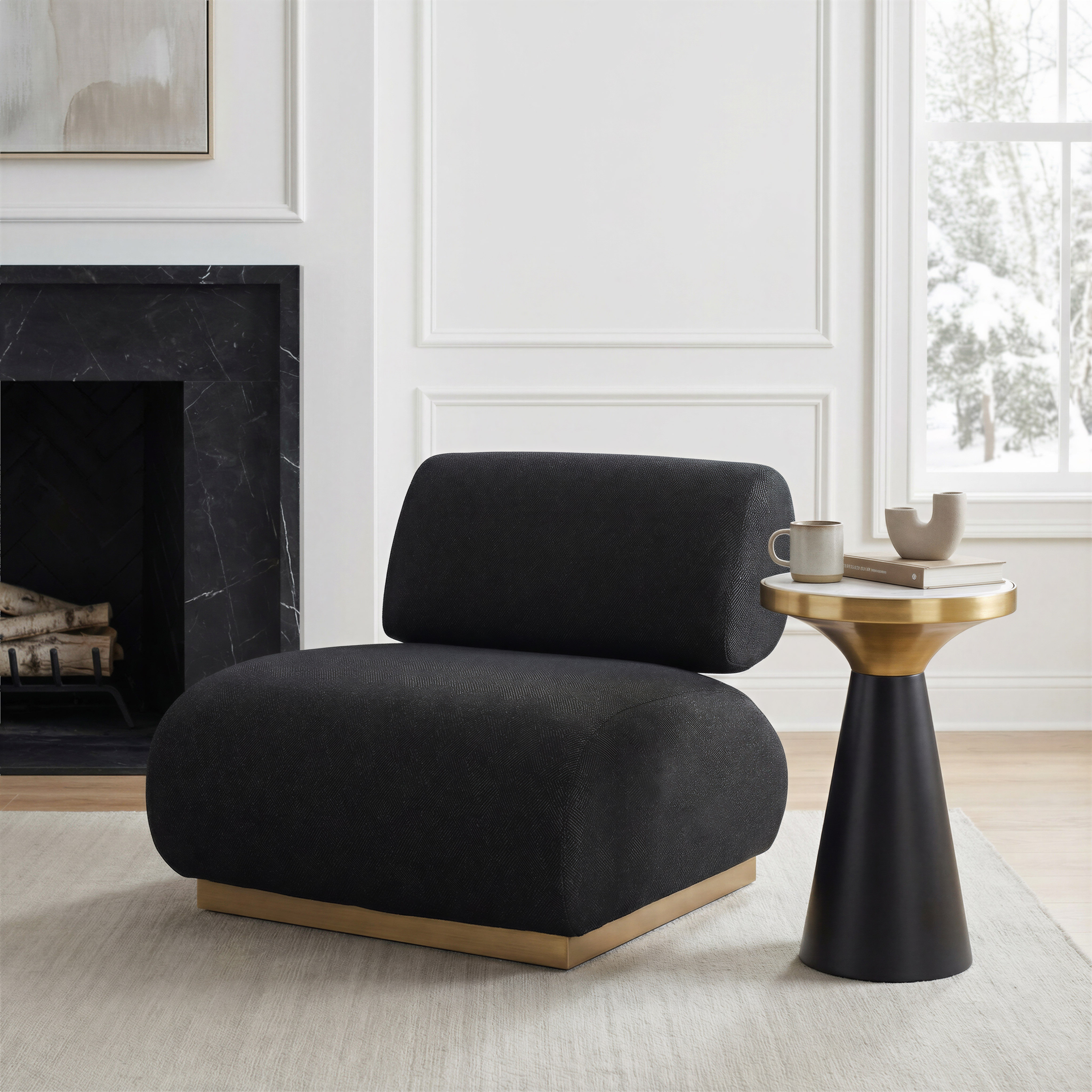 Barsa Accent Chair Black product image