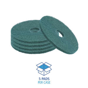 Boardwalk,  Heavy-Duty Scrubbing Round Floor Pad, 13", Green