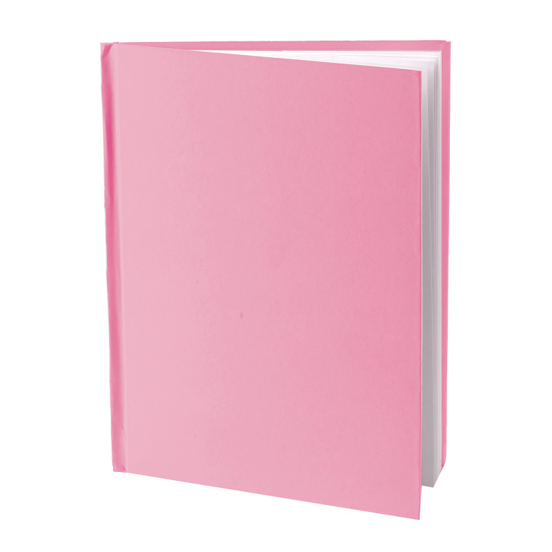 Pink+Hardcover+Blank+Book%2C+White+Pages%2C+8%26quot%3BH+x+6%26quot%3BW+Portrait%2C+14+Sheets%2F28+Pages