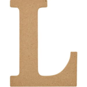 MDF Letter, L, 5 Inch